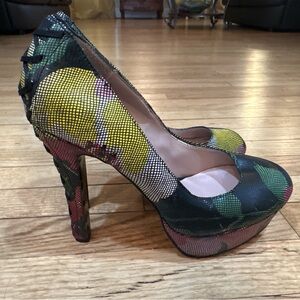 Betsey Johnson DITAN Colorful Platform Heels | Size 10M